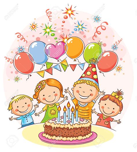 clip art of birthday party